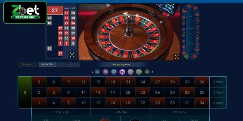 Hướng dẫn cách chơi Roulette ZBET hiệu quả